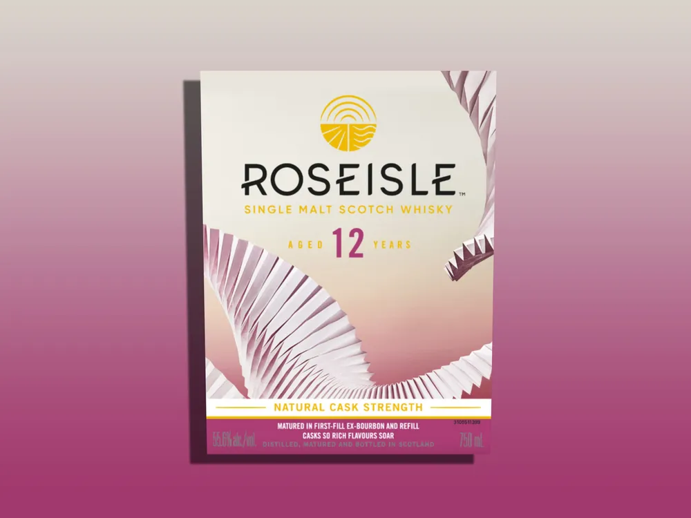 Het label van de Roseisle 12 Year Old&nbsp; Special Release 2024 whisky