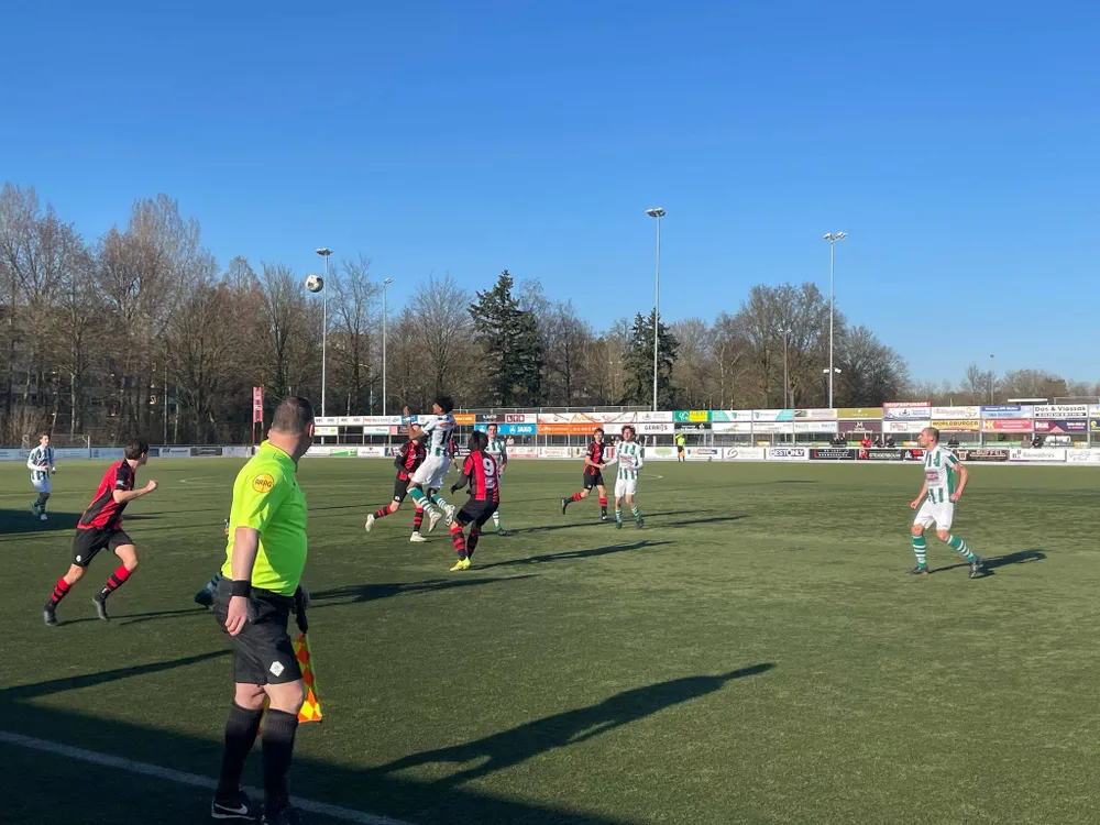 Beelden van de wedstrijd Best Vooruit-AWC. Foto's: Guus van Schijndel