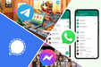 Vergelijking WhatsApp, Signal, Messenger of Telegram