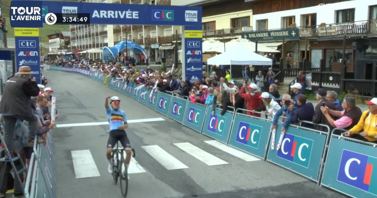 Belgian brilliance! Jarno Widar proves potential again with impressive Tour de l'Avenir stage win ahead of Seixas and Nordhagen