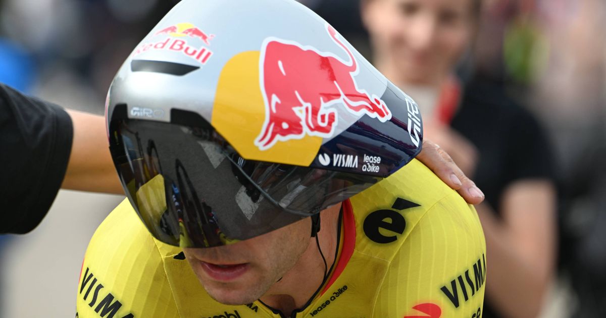 Photo: cyclinguptodate.com "I know I lost time in the corners" - 8th place in time trial keeps Wout Van Aert in contention for red jersey