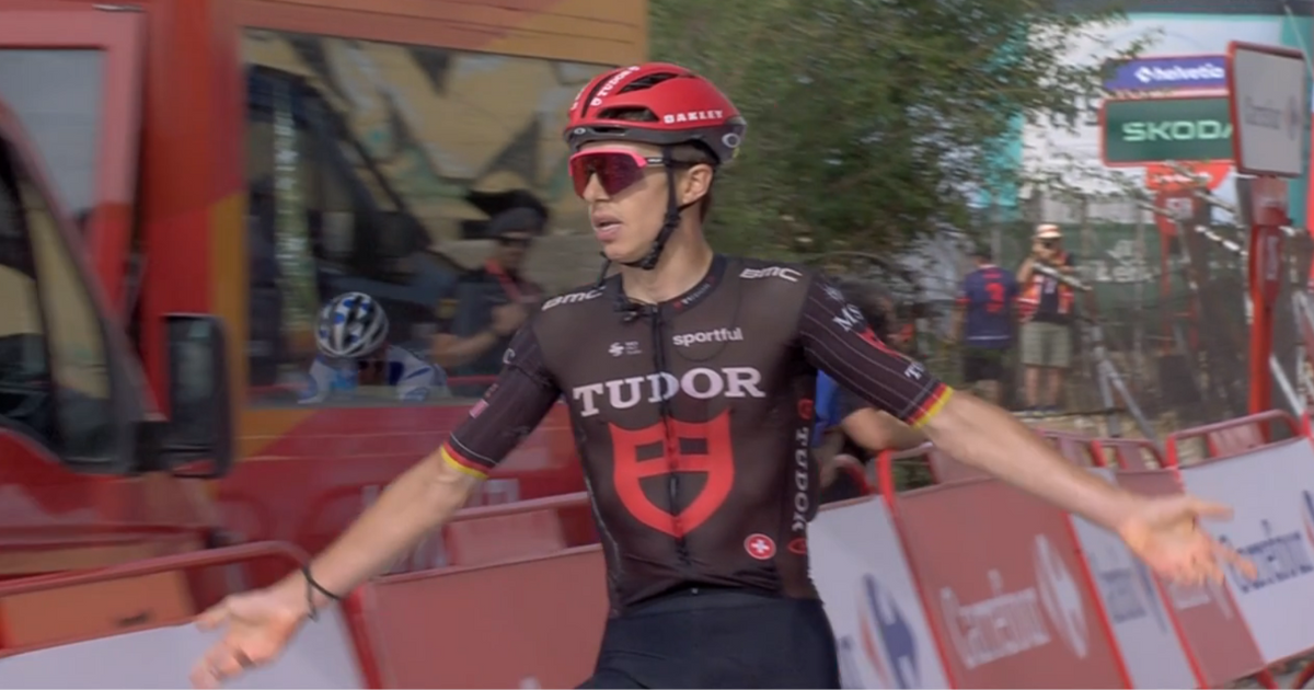 Photo: cyclinguptodate.com Results Vuelta a Espana 2026 Stage 14 - Marco Brenner stuns Santiago Buitrago on La Pandera as GC battle ignites late on