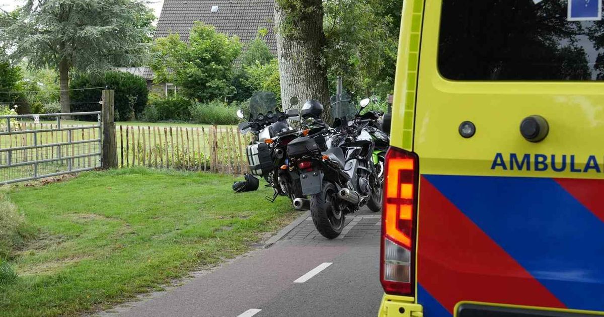 Overstekende kip zorgt voor ongeval met motorrijder