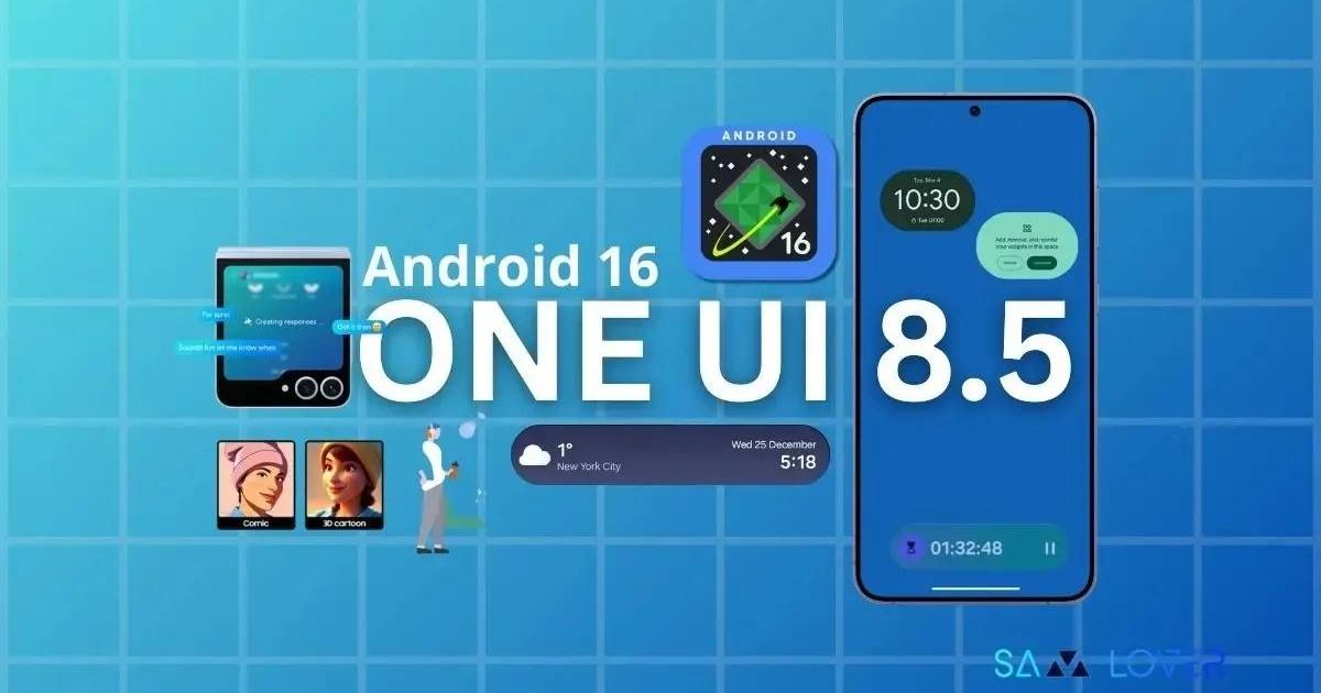 Samsung’s One UI 8.5 Clock App Leak Hints at a Big Visual Change