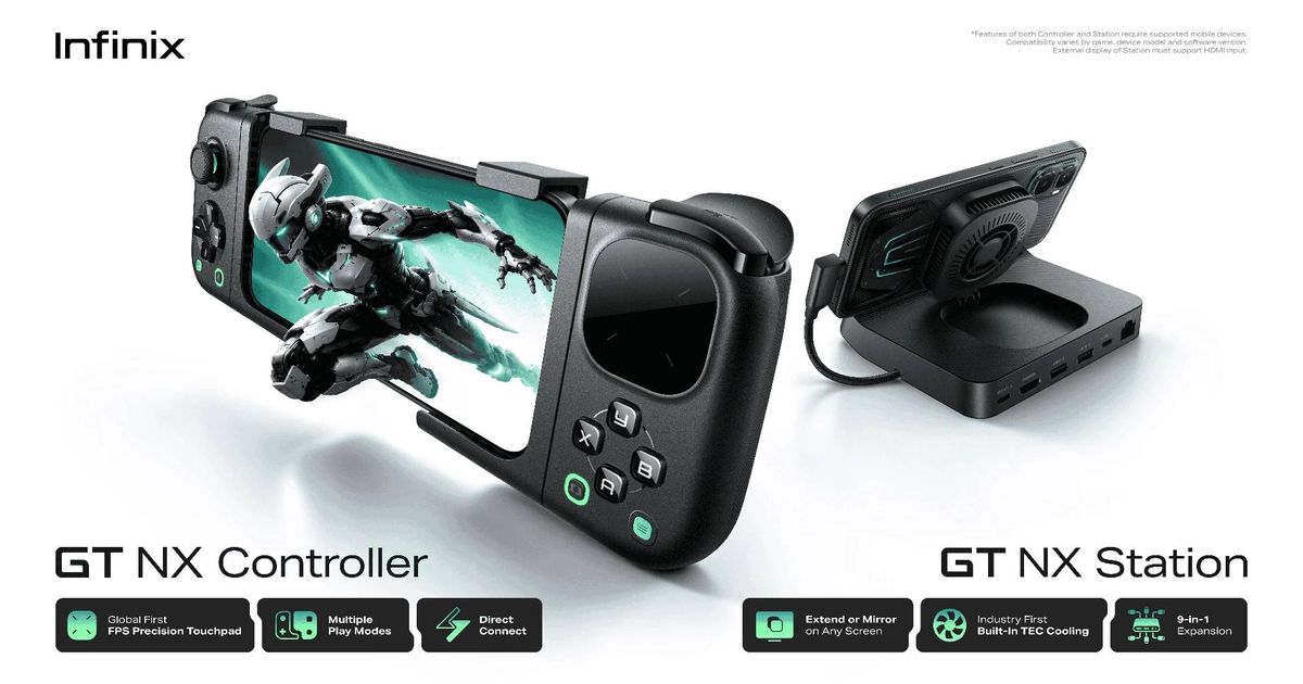 Infinix GT NX Controller and Station Turn Phones Into Gaming Consoles