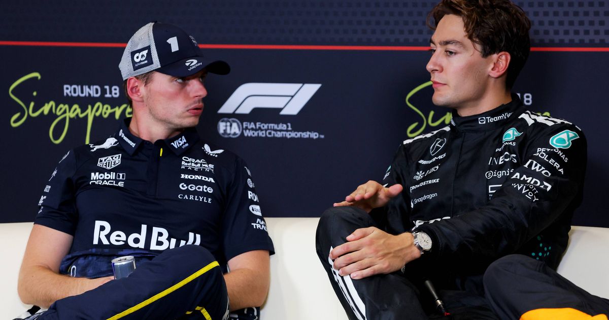 러셀: "베르스타펜이 내 팀 동료가 된다면, 그에게는 '궁지'일 것"