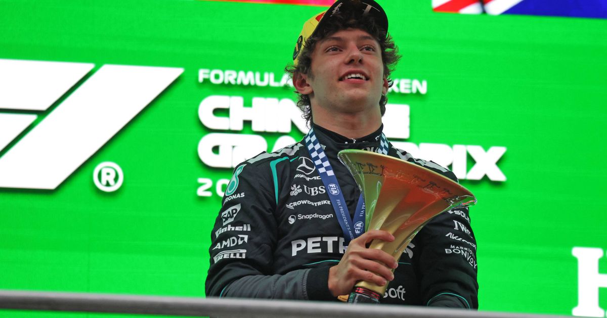 안토넬리, 중국서 첫 승리…해밀턴 페라리 첫 포디움