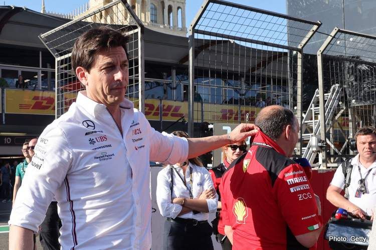 Fred Vasseur says Toto Wolff comments about Ferrari upgrade strategy "a bit puerile"