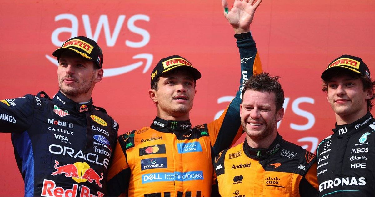 Hungarian Grand Prix: Top three press conference full transcript Norris Verstappen Antonelli