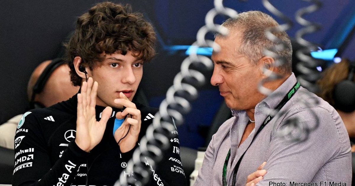 Kimi Antonelli credits great family and great Mercedes team in his journey to the top of Formula 1