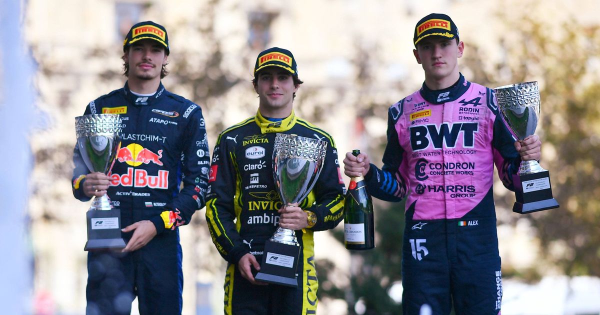 Alex Dunne takes unprecedented triple podium to reignite Formula 2 title charge