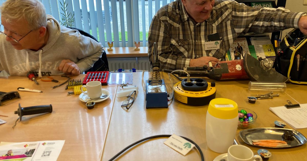 Repair Café op inloopochtend woensdag 19 juni in D’n Elshof