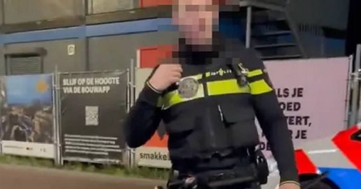 Nieuwe beelden opgedoken van Utrechtse politieman die niet met zich laat  spotten