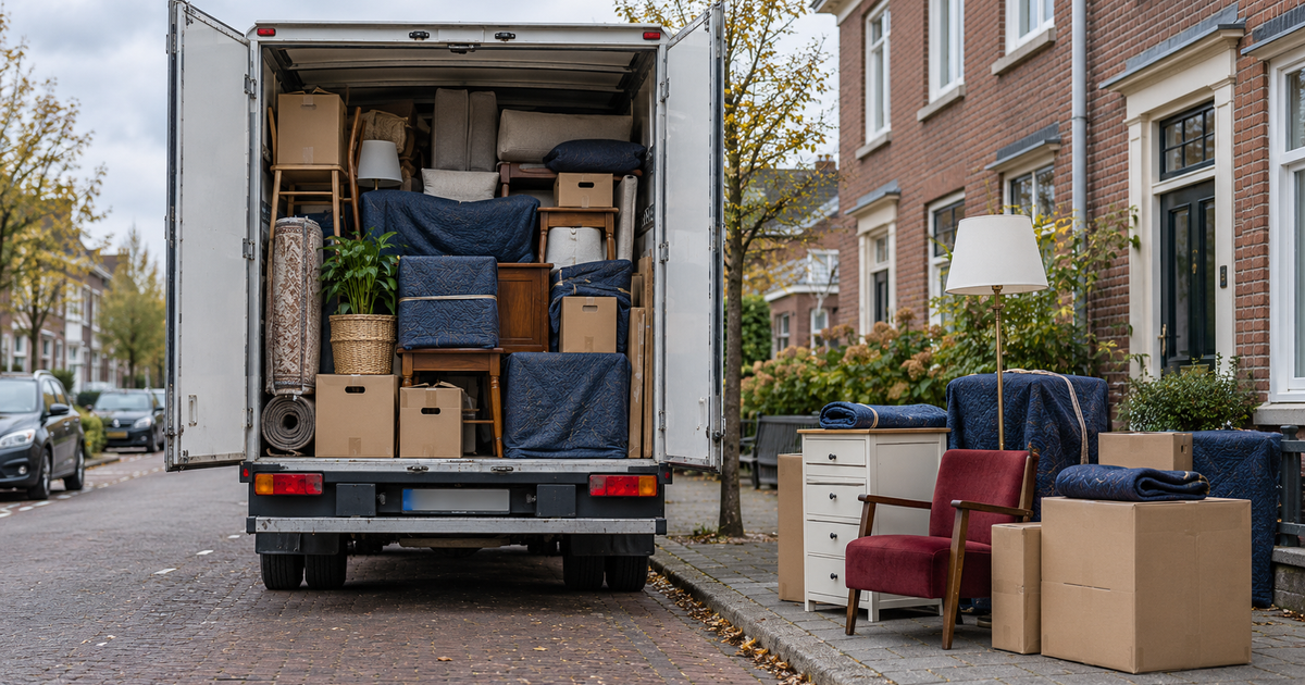 Verhuiswagen zonder ruimte