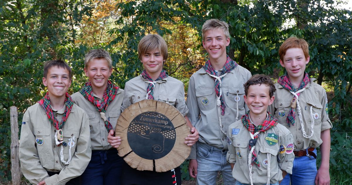 Scouts van Kameleongroep Vasse laten 'Olympische Spelen' doorgaan