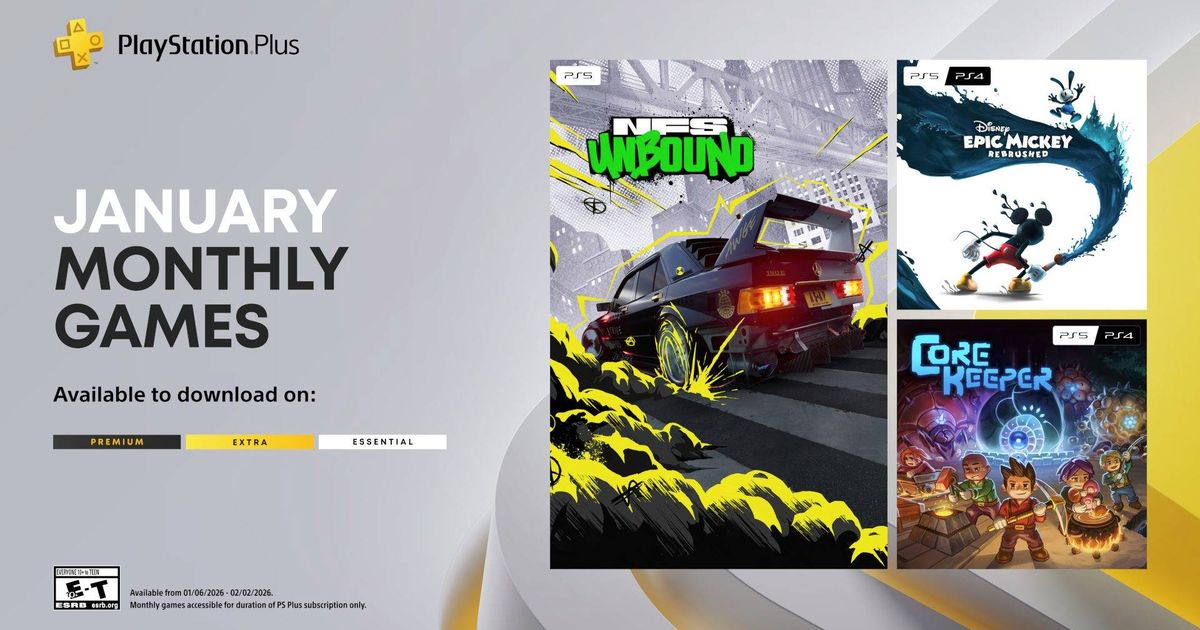 NFS Unbound などを 1 月に PS Plus に追加予定