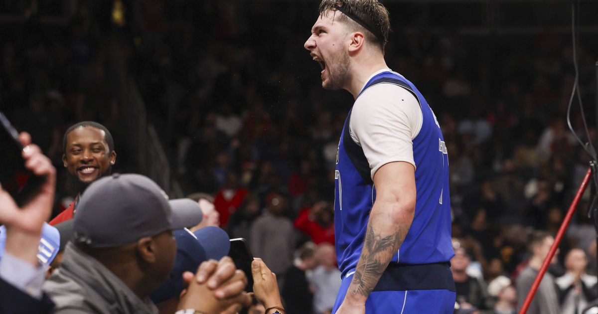 Dallas Mavericks star Luka Doncic wowed the crowd with unreal circus shot