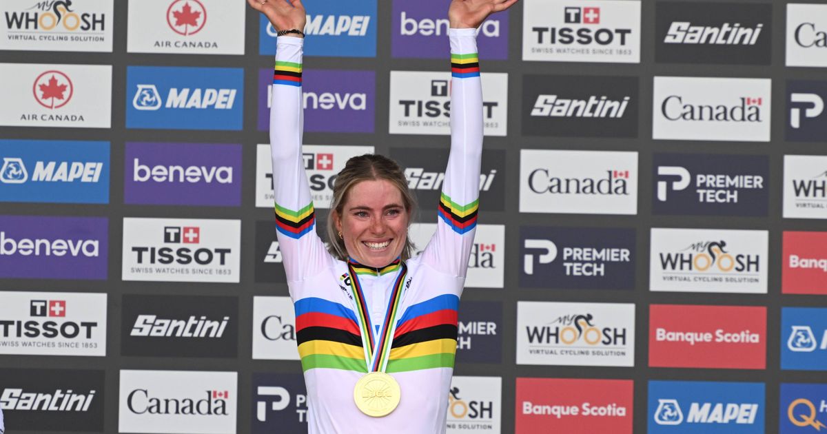 Line Rider Catch Demi Vollering FINED €1,050 after World Championships win - New rainbow ...