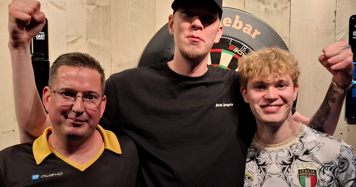 Jimmy van Schie de beste tijdens de 52e OSR in de Oranjebar in Mariahout.