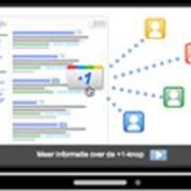 Google +1 button: + of