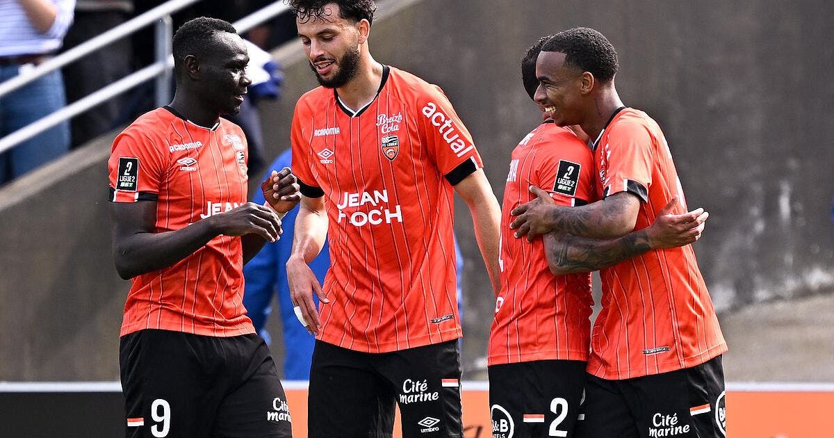 Lorient champion de Ligue 2, Guingamp et Dunkerque en barrages