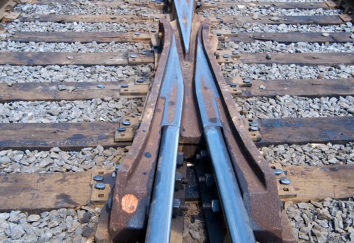 Werkzaamheden aan het spoor in Rijen