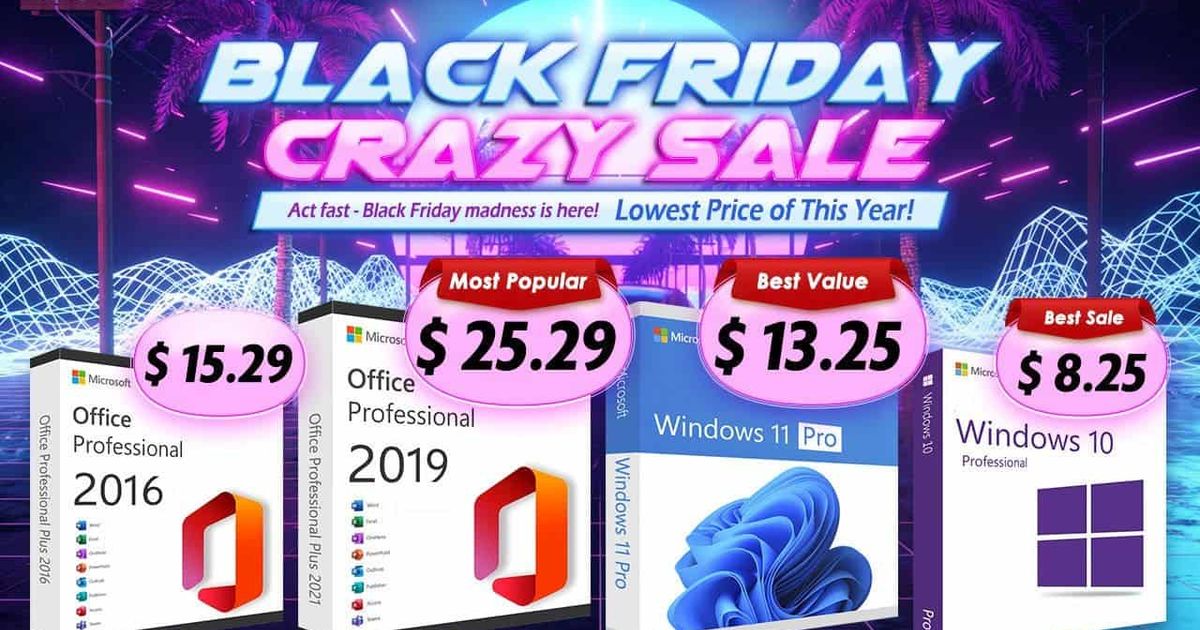 Black Friday Microsoft Sale Begins Saving big on Office 2019 Pro Key