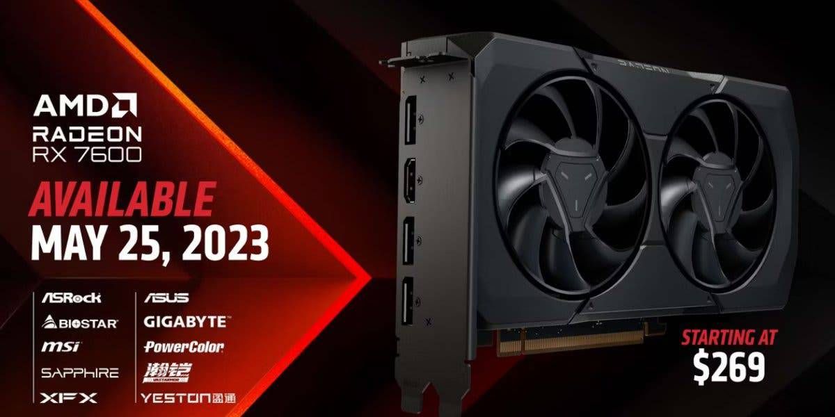 AMD releases the Radeon RX 7600, undercutting RTX 4060