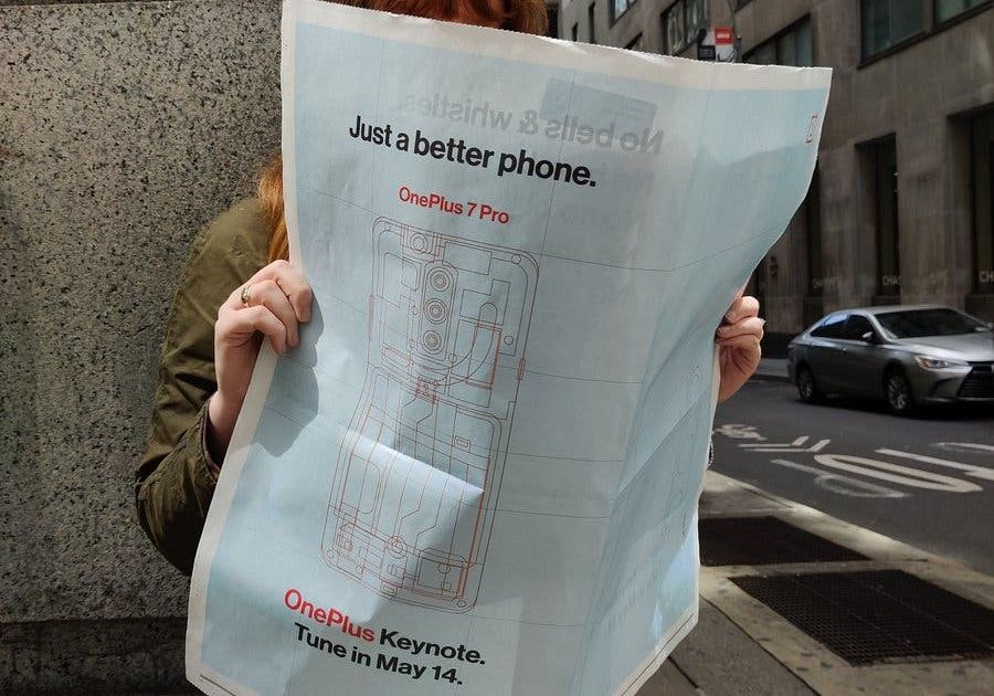Oneplus 7 Pro appears in a newspaper advert, confirms name and key features