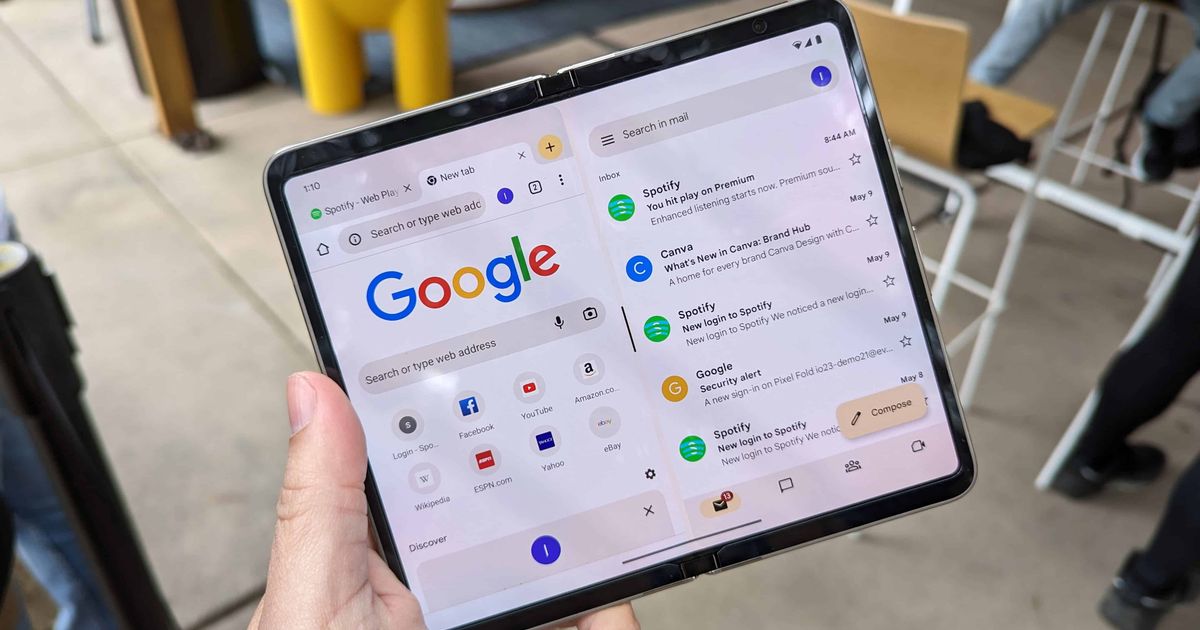Google plans to custom over 50 Android apps for foldable phones and ...