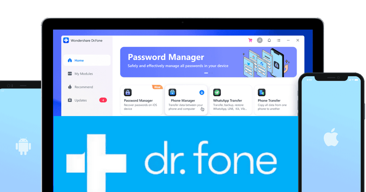 Wondershare Dr.Fone: A complete software for Android and iOS device ...