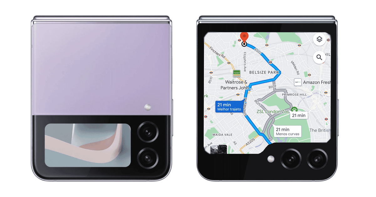 Samsung Community Map Samsung Galaxy Z Flip5 will run Google Maps from Cover Display