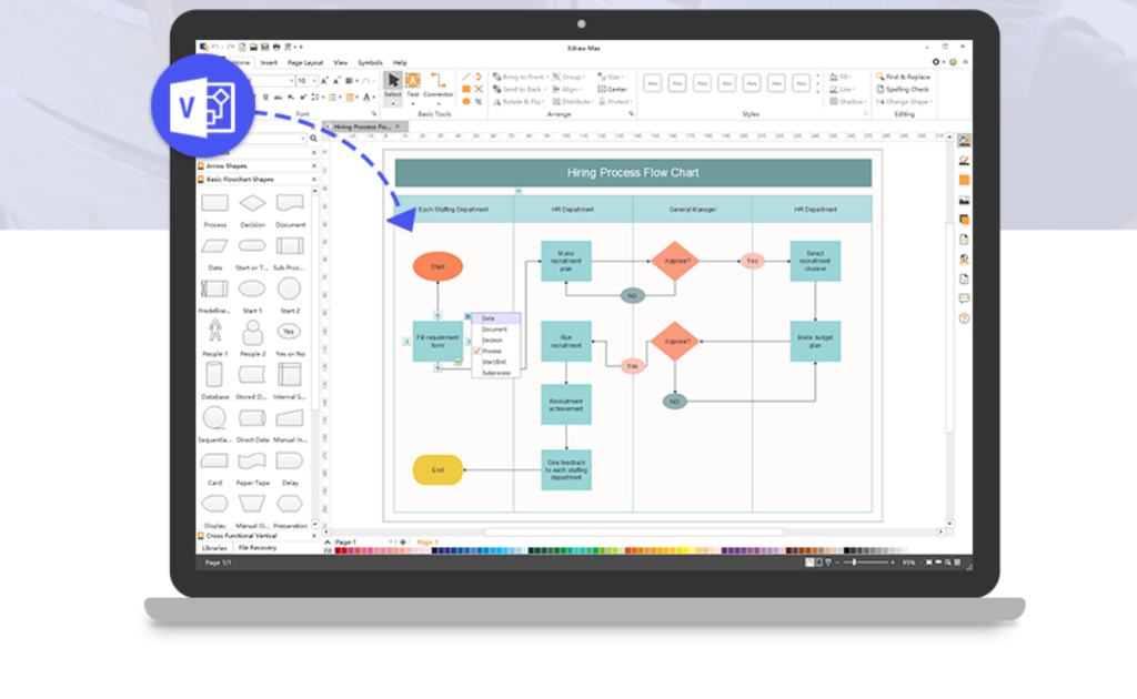 Edraw Max, the best diagram designer alternative for Microsoft Visio