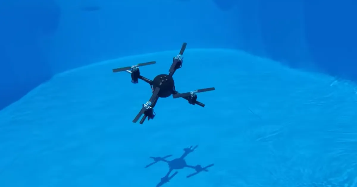 College students Create Drone That Flies and Swims Underwater