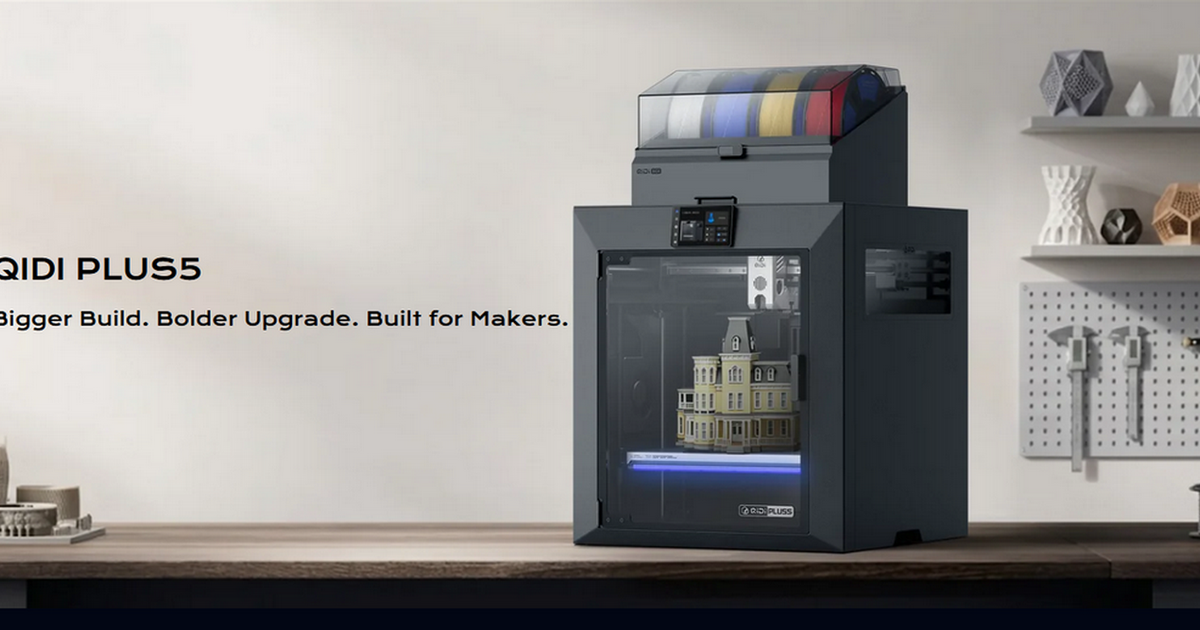 QIDI Plus5 Launches As A Larger, Smarter, And More Affordable Large-Format 3D Printer QIDI Plus5 Launches As A Larger, Smarter, And More Affordable Large-Format 3D Printer