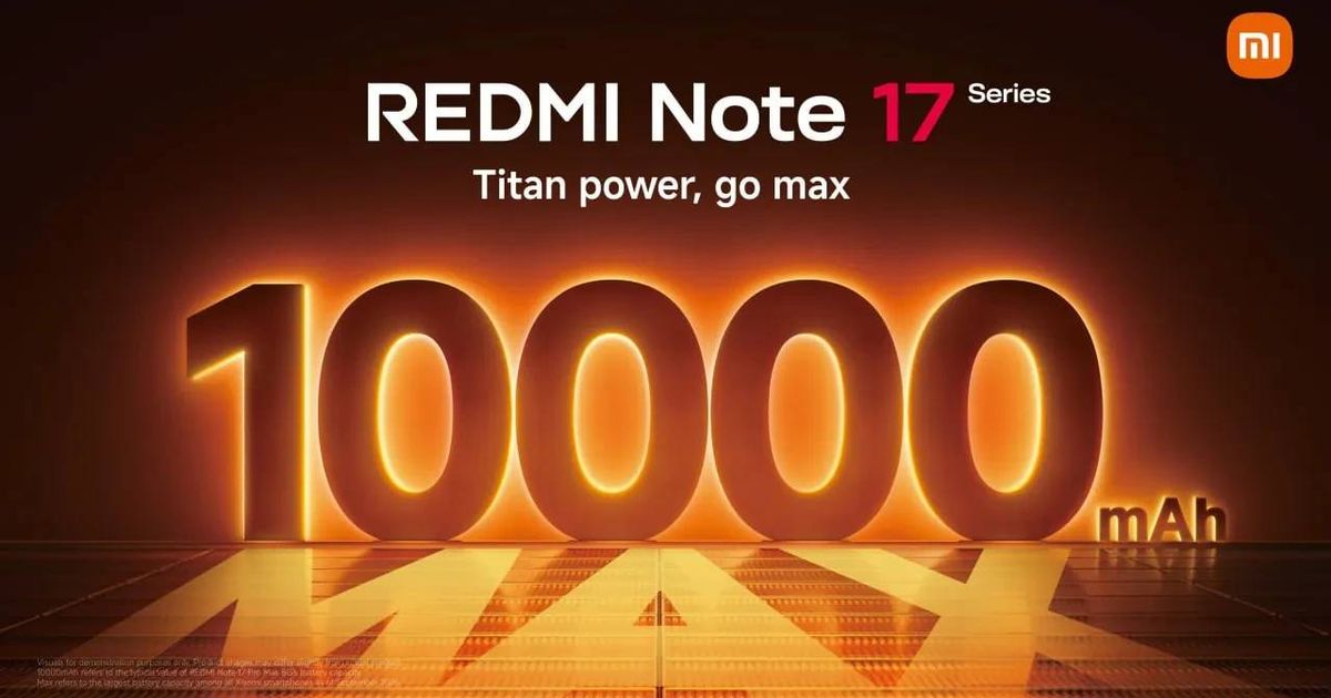 Redmi Note 17 Pro Max Is Coming With a Huge 10,000mAh Battery Redmi Note 17 Pro Max Is Coming With a Huge 10,000mAh Battery