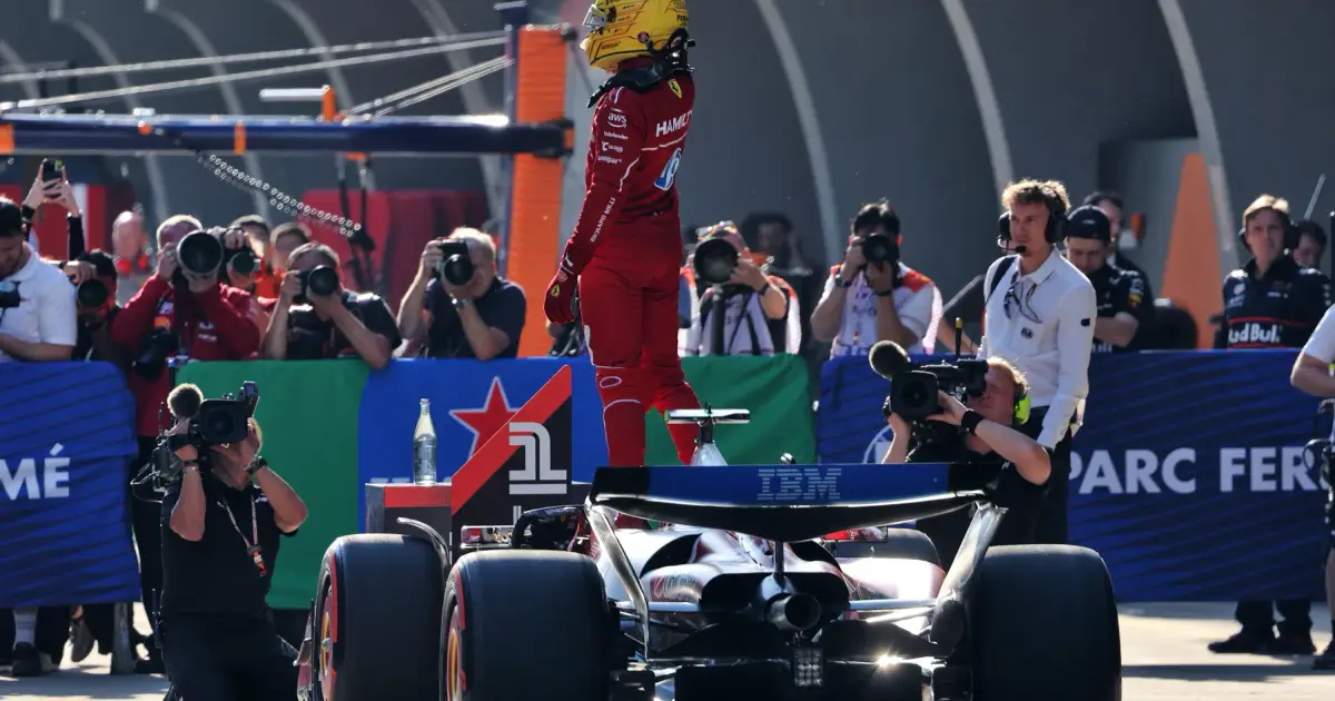 A change to the final starting grid for the sprint race in China