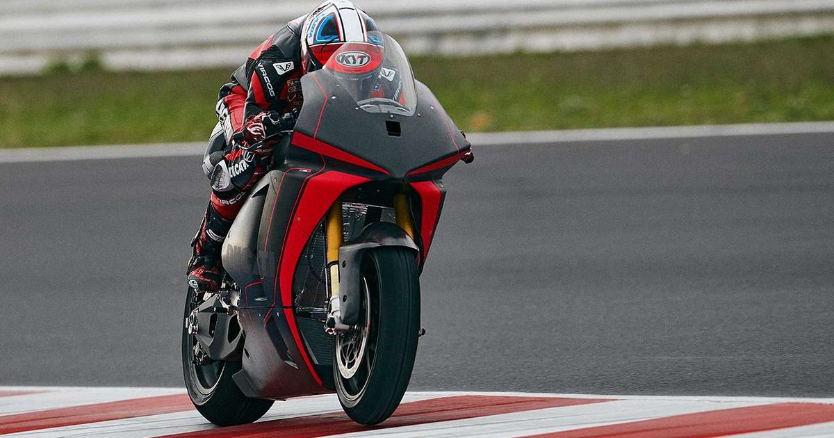 MotoE | Prima storica uscita per la Ducati V21L nel circuito di Misano