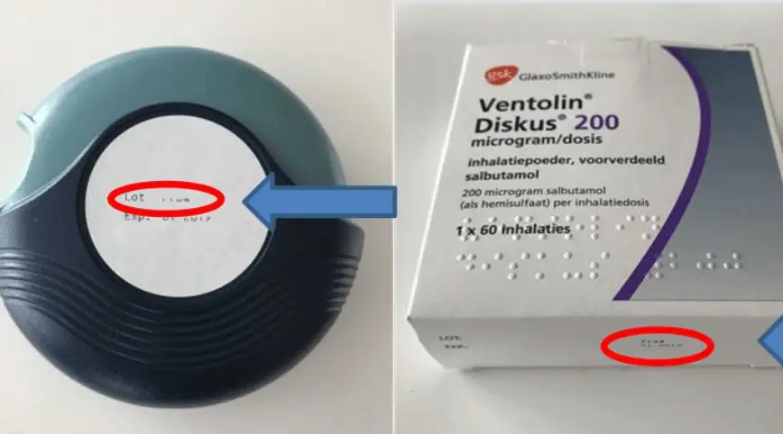 Terugroepactie inhalatoren Ventolin Diskus