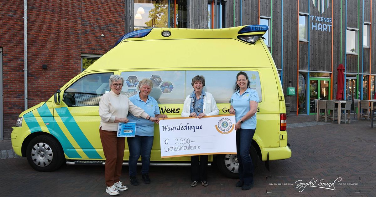 Inner Wheel Nijkerk geeft 2500 euro aan WensAmbulance