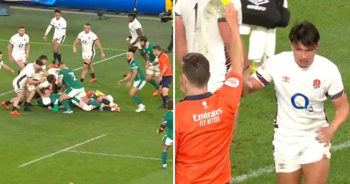 Moment of madness sees England fly-half Marcus Smith sin-binned