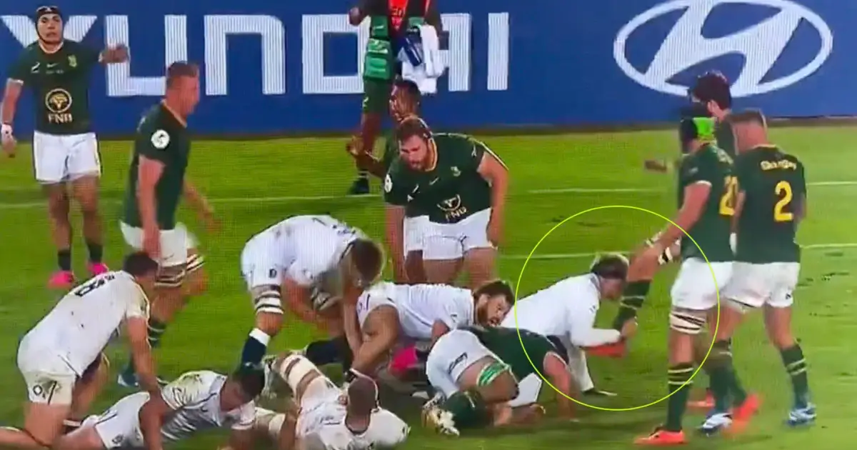 Henry Ruck Henry Pollock accused of ‘cheating’ against the Springboks in viral clip