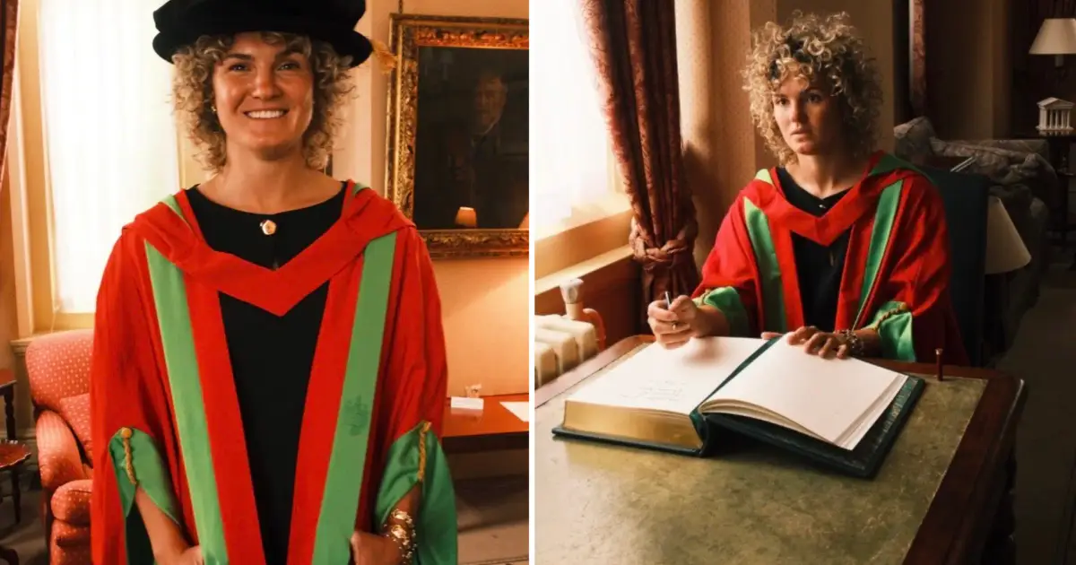 Rose Ruck England Rugby star Ellie Kildunne is now a Doctor twice over