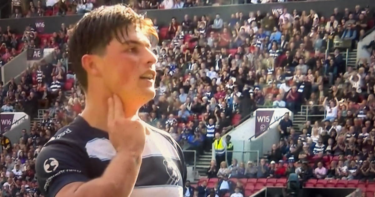 Henry Ruck Louis Rees-Zammit mocks Henry Pollock with try celebration against ...