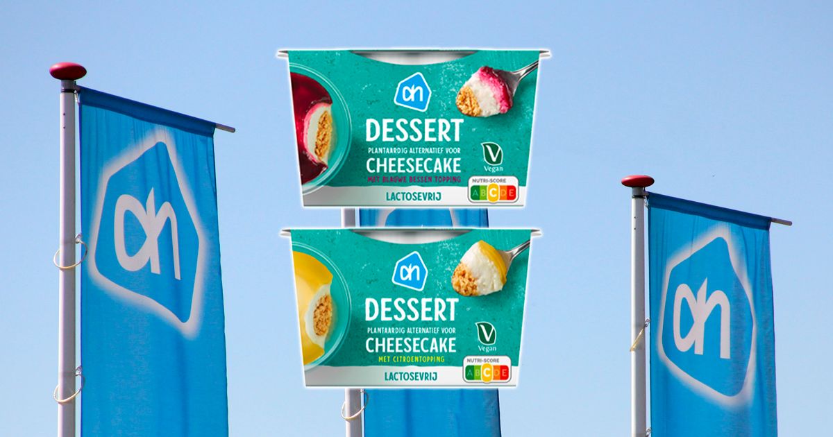 Allergenenwaarschuwing Voor AH Plantaardig Dessert Cheesecake Bes En 