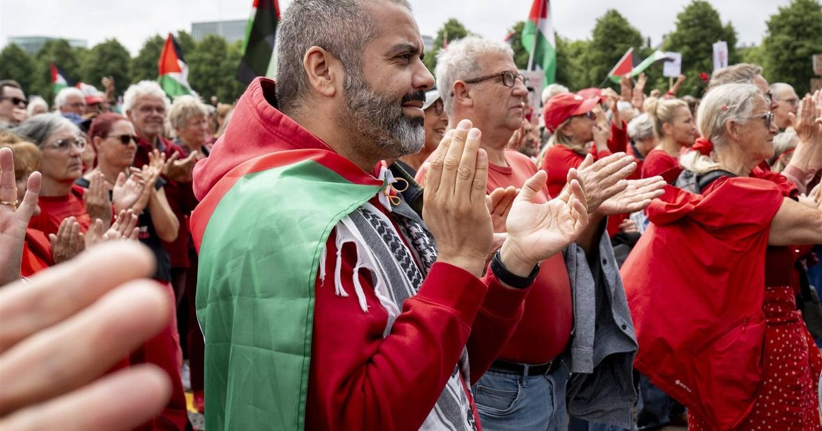 Grote Gaza-demonstratie in Den Haag rustig verlopen