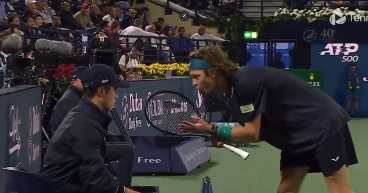 (VIDEO) Andrey Rublev loses his mind, screams in face of line judge who ...
