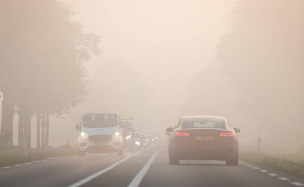 Code geel in midden en oosten van het land wegens dichte mist