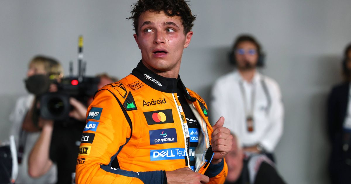 Norris grijpt op illegale wijze eerste tijd, Verstappen en Red