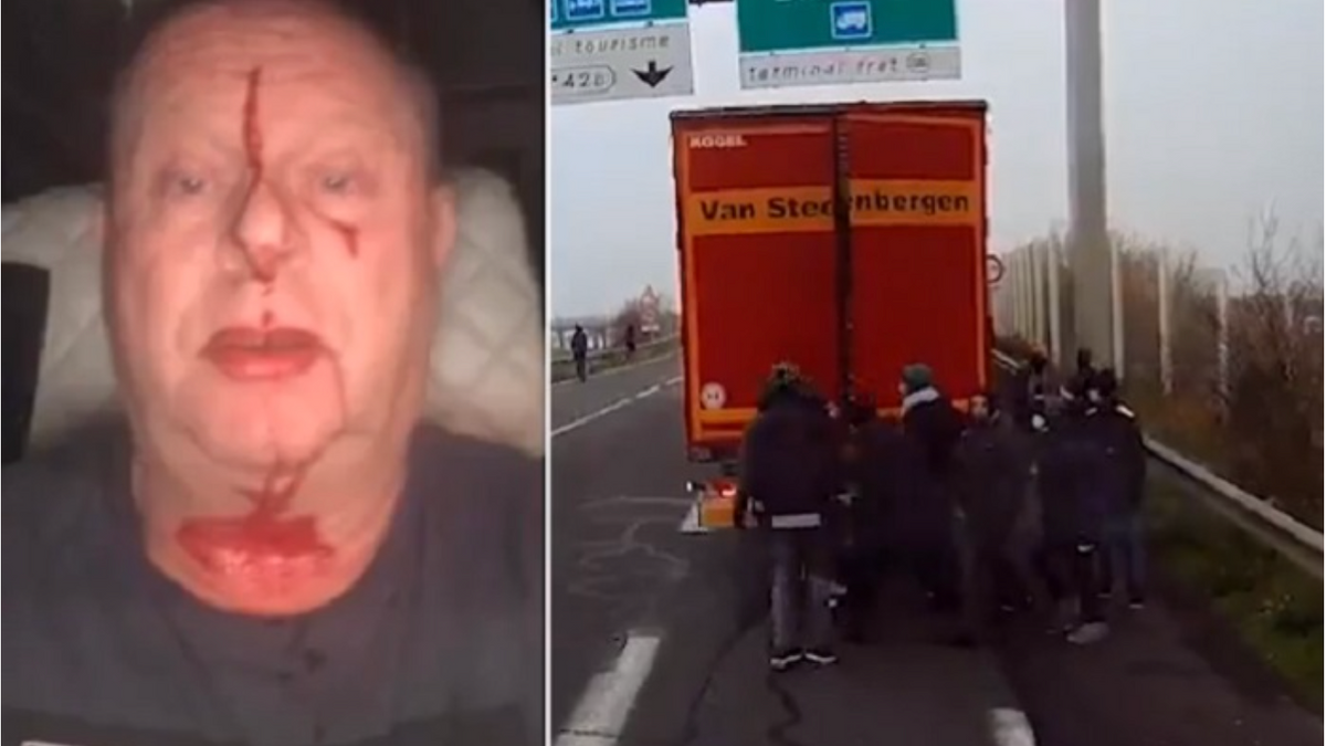 Criminele immigranten vallen vrachtwagenchauffeur aan in Calais